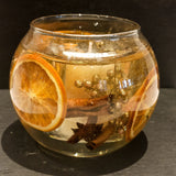 Festive Orange and Spices Soy Wax Scented Candle Bowl