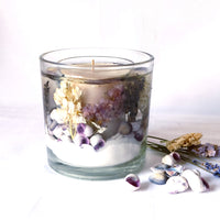 Lavender Soy and Gel Wax Botanical Candle (Large)