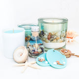 Blue Sea Soy and Gel Wax Ocean Botanical Candle (Large)