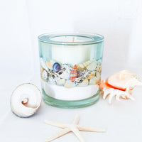 Blue Sea Soy and Gel Wax Ocean Botanical Candle (Large)