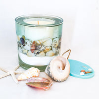 Blue Sea Soy and Gel Wax Ocean Botanical Candle (Large)