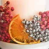 Festive Sparkle Luxury Botanical Refillable Soy and Gel Wax Candle (Large)