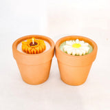 Hygge Flower Pot Candle