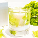 Green Grass and Hydrangea Soy and Gel Wax Botanical Candle