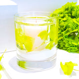 Green Grass and Hydrangea Soy and Gel Wax Botanical Candle