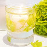 Green Grass and Hydrangea Soy and Gel Wax Botanical Candle