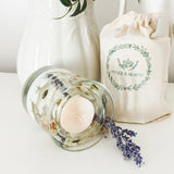 Daisy & Lavender Soy and Gel Wax Botanical Candle