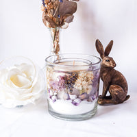 Lavender Soy and Gel Wax Botanical Candle (Large)