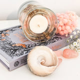 Pink Champagne Soy and Gel Wax Botanical Candle