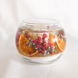 Festive Sparkle Luxury Refillable Botanical Candle Bowl