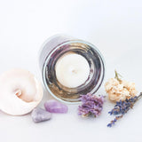 Lavender Soy and Gel Wax Botanical Candle