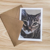 Tabby Cat Card