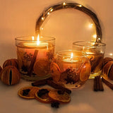 Festive Orange and Spices Soy Wax Scented Candle Bowl
