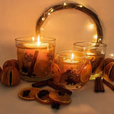 Festive Orange and Spices Soy Wax Scented Candle (Large)